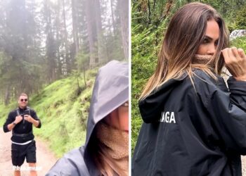 Ilary Blasi e il fidanzato Bastian Muller dal mare alla montagna, sempre insieme: le immagini