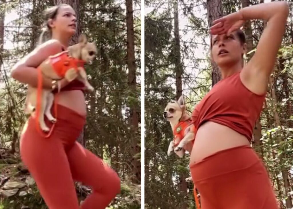 Jacqueline Luna di Giacomo, la figlia di Heather Parisi incinta del cantante Ultimo, mostra il pancione di 7 mesi in montagna: guarda Jacqueline Luna di Giacomo, la figlia di Heather Parisi incinta del cantante Ultimo, mostra il pancione di 7 mesi in montagna: guarda