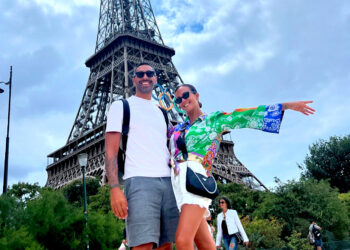 Giorgia Palmas e Filippo Magnini a Parigi per le Olimpiadi