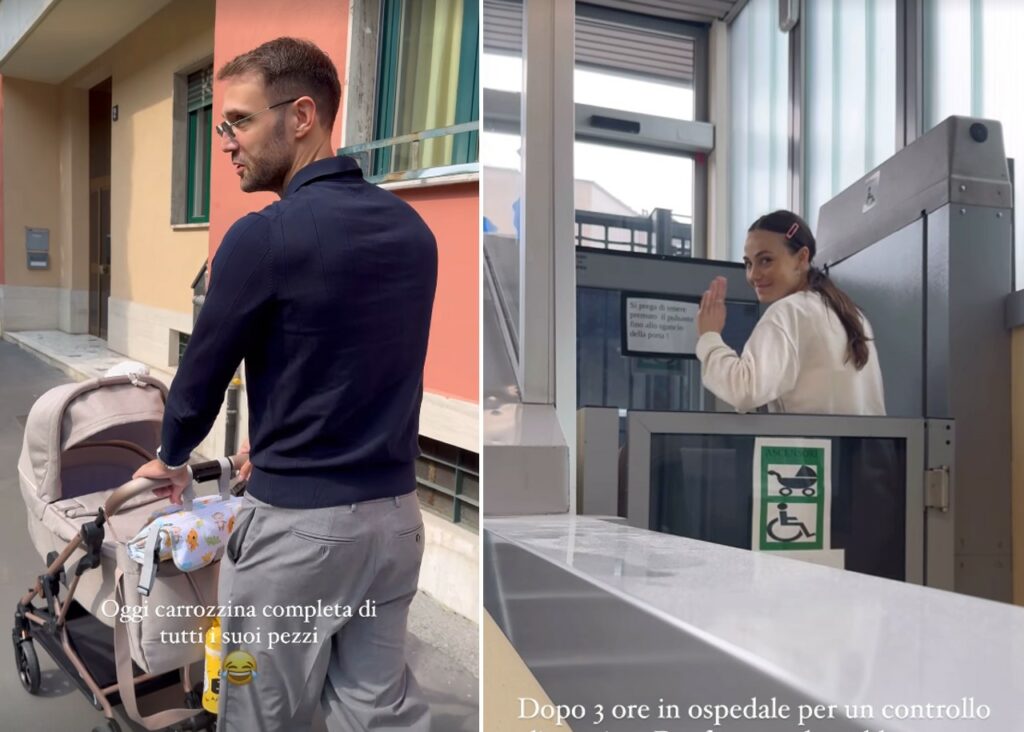 I primi giorni e le prime passeggiate di Rosalinda Cannavò e Andrea Zenga con la piccola Camilla I primi giorni e le prime passeggiate di Rosalinda Cannavò e Andrea Zenga con la piccola Camilla