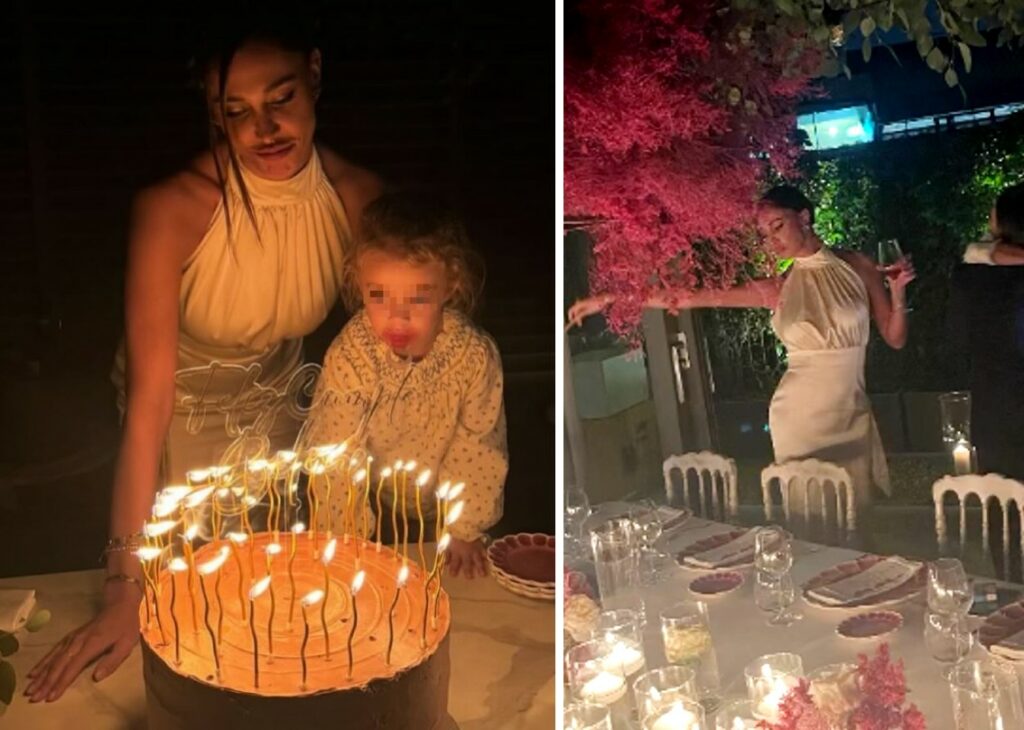 Belen Rodriguez festeggia 40 anni a Milano con un party total white a lume di candela: guarda Belen Rodriguez festeggia 40 anni a Milano con un party total white a lume di candela: guarda