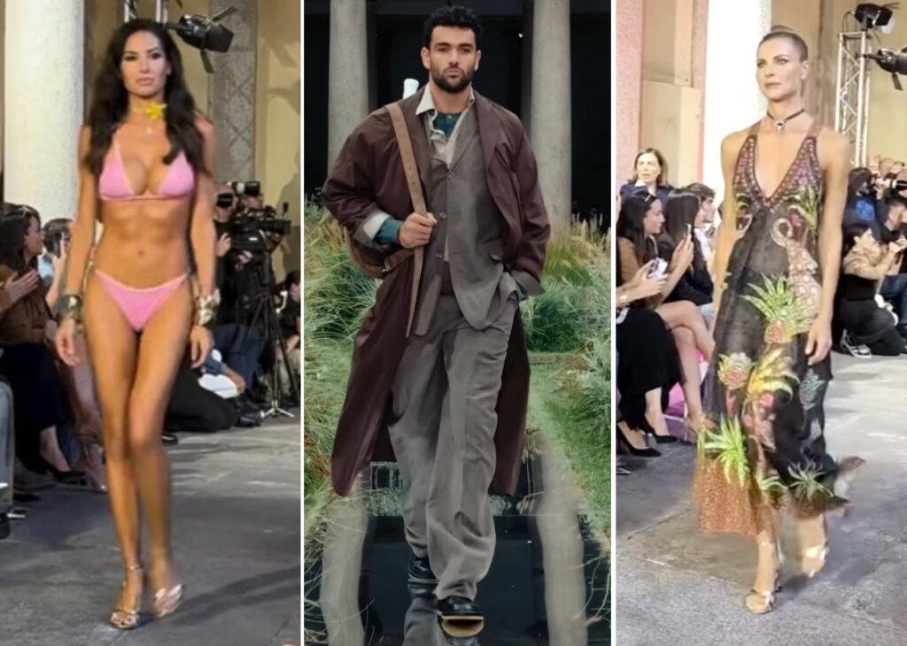 Da Matteo Berrettini alla mamma di Belen: i vip in passerella alla Milano Fashion Week