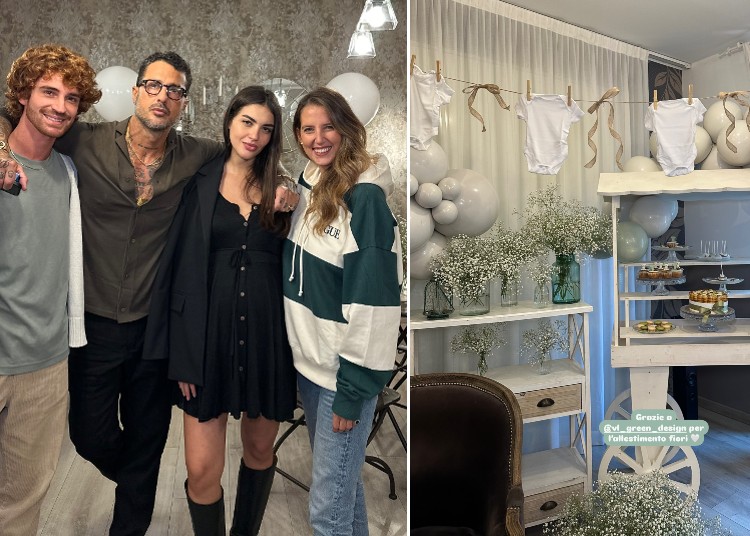 Fabrizio Corona e Sara Barbieri organizzano il baby shower per il bimbo in arrivo