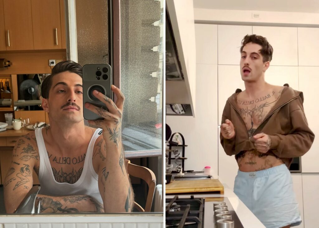 Damiano David sfoggia il nuovo look per il suo debutto da solista