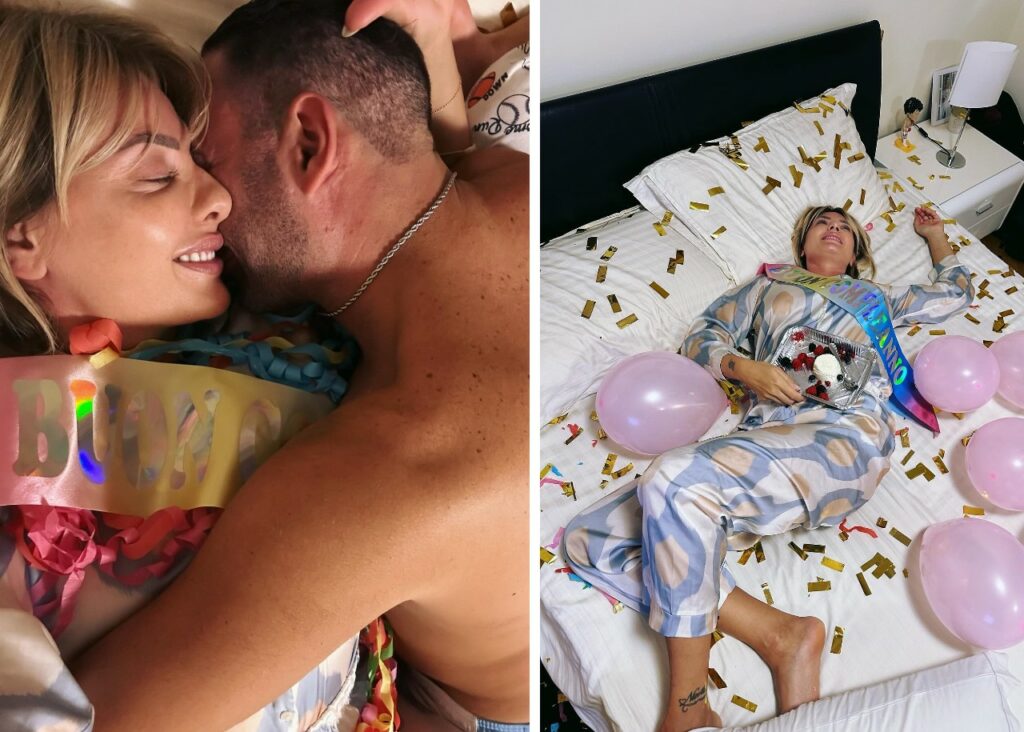 La sorpresa per i 47 anni di Manila Nazzaro da parte del marito Stefano Oradei e i figli La sorpresa per i 47 anni di Manila Nazzaro da parte del marito Stefano Oradei e i figli