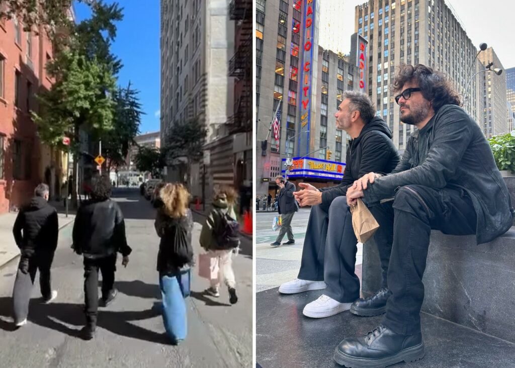 Francesco Renga e Nek a New York con le rispettive compagne