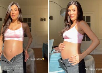 Giulia Salemi incinta mostra il pancione esploso nelle ultime settimane