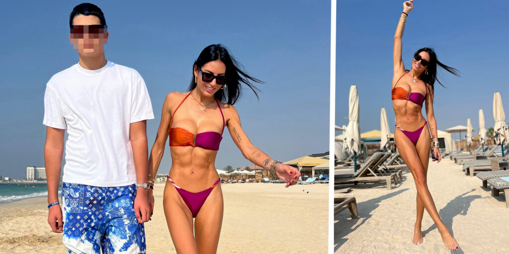 Elisabetta Gregoraci in bikini a fine ottobre: vacanza da single a due col figlio Nathan, foto Elisabetta Gregoraci in bikini a fine ottobre: vacanza da single a due col figlio Nathan, foto