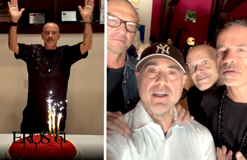 Eros Ramazzotti festeggia i suoi 61 anni con una pranzo intimo in Franciacorta, tra gli ospiti un'ex tronista e i colleghi Antonacci e Pezzali
