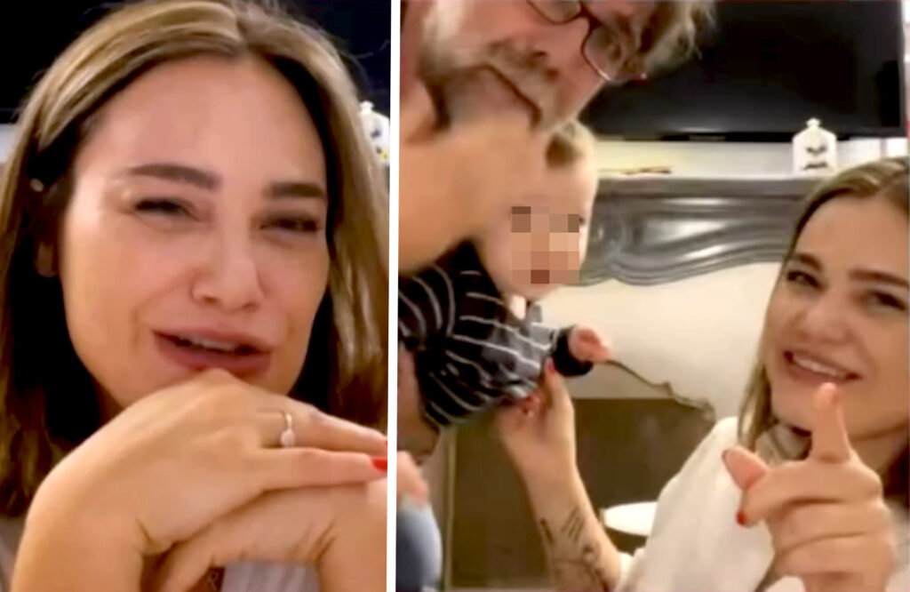 ''Mi dicono che sono luminosa, io mi vedo solo enorme'': Romina Carrisi torna a parlare del fisico post parto