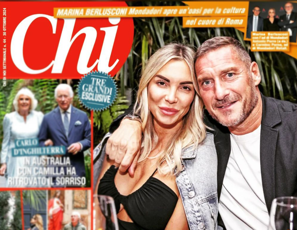 ''Totti ha perso il pelo ma non il vizio?'': su ‘Chi’ si parla ancora del presunto tradimento di Francesco ai danni di Noemi ''Totti ha perso il pelo ma non il vizio?'': su ‘Chi’ si parla ancora del presunto tradimento di Francesco ai danni di Noemi