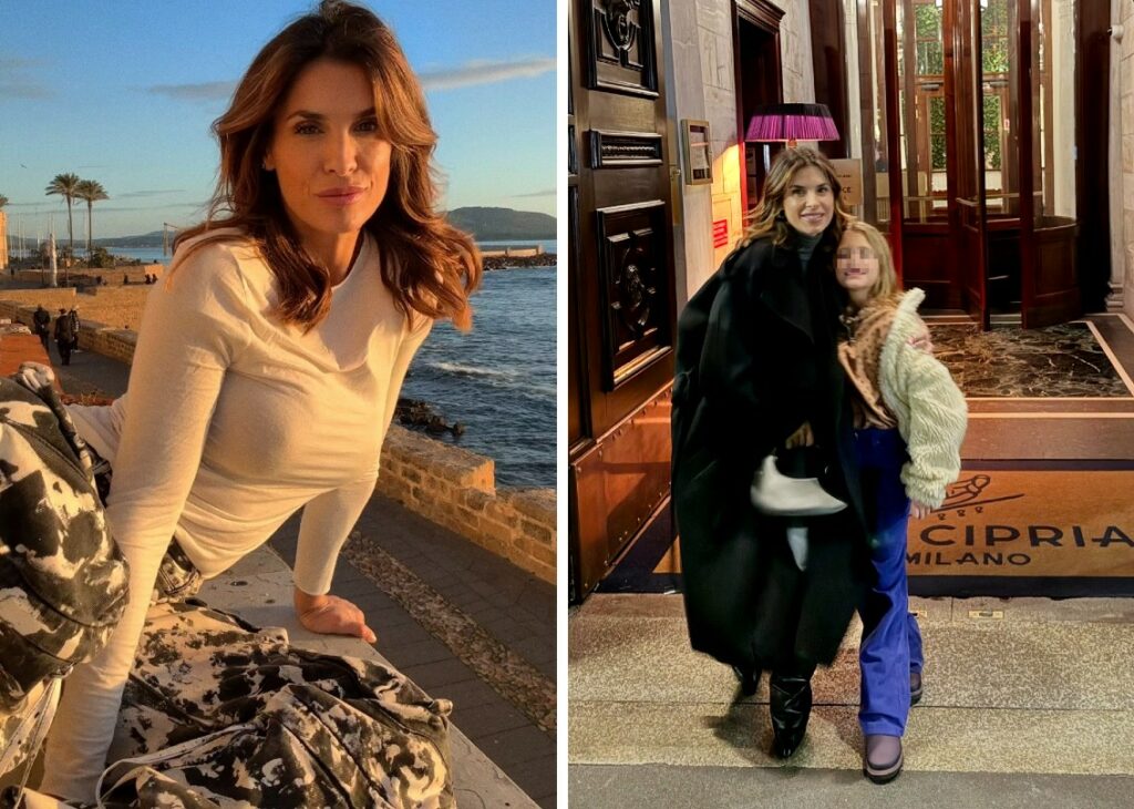 Le foto di Elisabetta Canalis e la figlia in Italia: eccole tra Milano, Roma e la Sardegna