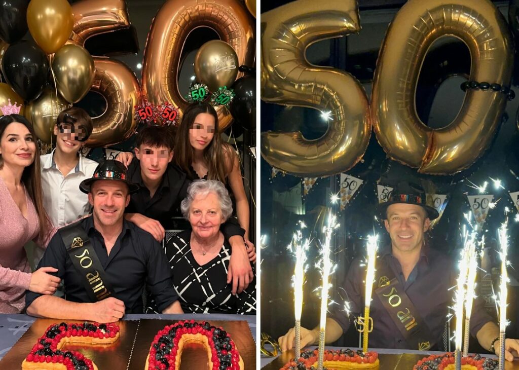 Le foto del party in famiglia per i 50 anni di Alessandro Del Piero Le foto del party in famiglia per i 50 anni di Alessandro Del Piero