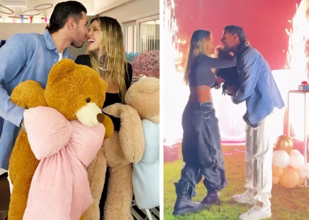 ''Quasi svengo'': Zoe Cristofoli mostra le immagini del gender reveal del secondo figlio che aspetta dal calciatore Theo Hernandez ''Quasi svengo'': Zoe Cristofoli mostra le immagini del gender reveal del secondo figlio che aspetta dal calciatore Theo Hernandez