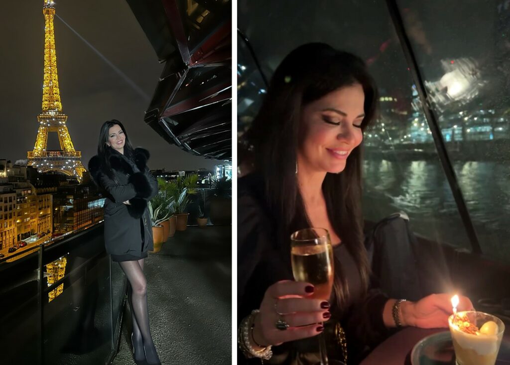 Laura Torrisi festeggia 45 anni a Parigi