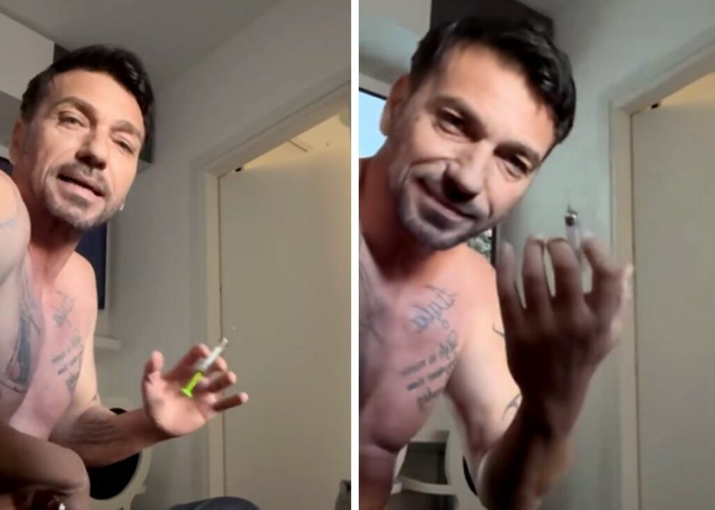 ''Per tutti quelli che dicono che mi sono finto malato'': Costantino Vitagliano si mostra sul social mentre si fa la puntura per il disturbo autoimmune