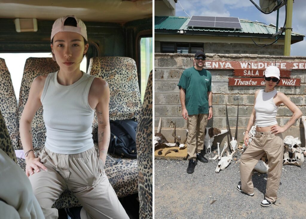 Aurora Ramazzotti e Goffredo Cerza entusiasti per il Safari in Kenya