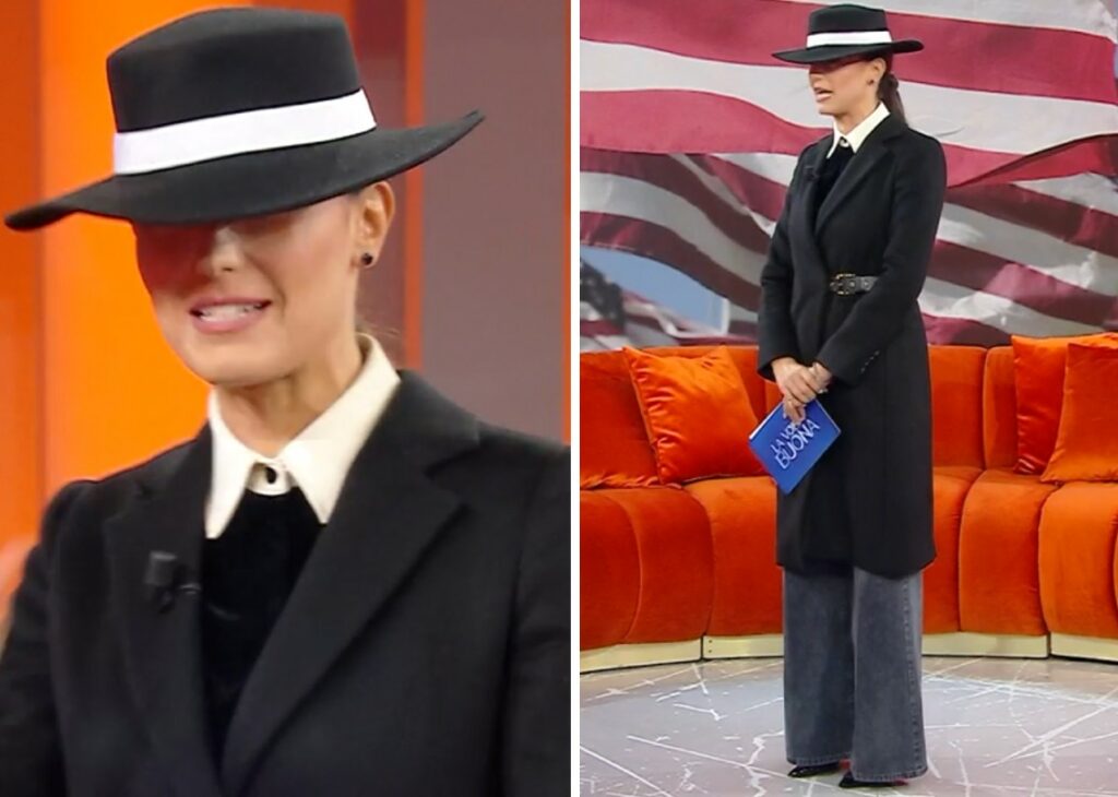 Caterina Balivo si presenta in tv travestita da Melania Trump: ''Terrò questo cappello per le interviste'' Caterina Balivo si presenta in tv travestita da Melania Trump: ''Terrò questo cappello per le interviste''