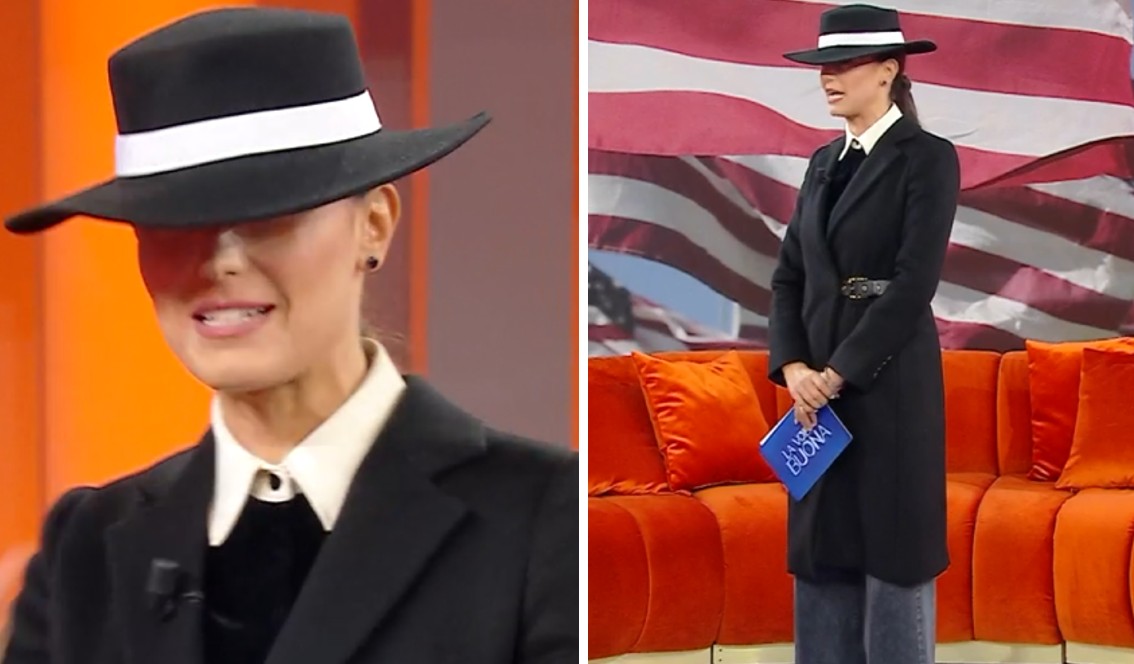 Caterina Balivo si presenta in tv travestita da Melania Trump: ''Terrò questo cappello per le interviste'' - Gossip.it | News sul Gossip e VIP