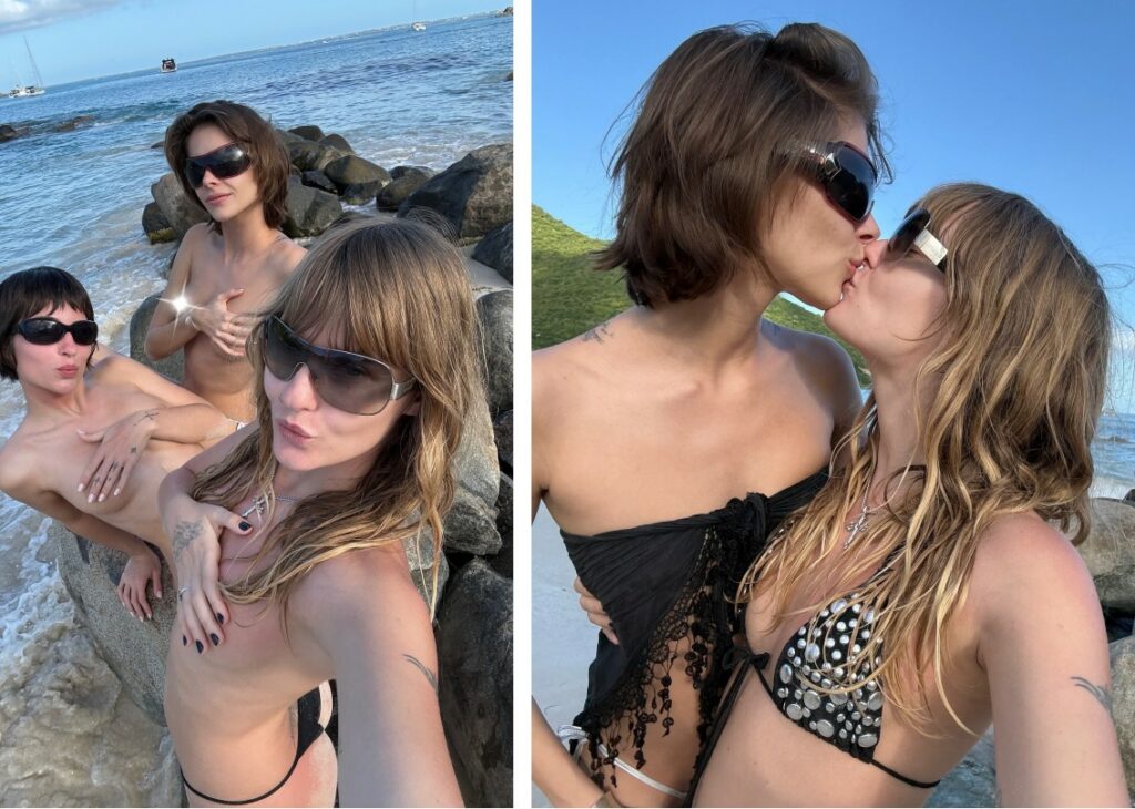 Victoria De Angelis dei Maneskin scatenata con la fidanzata Luna Passos ai Caraibi: topless e baci roventi, foto