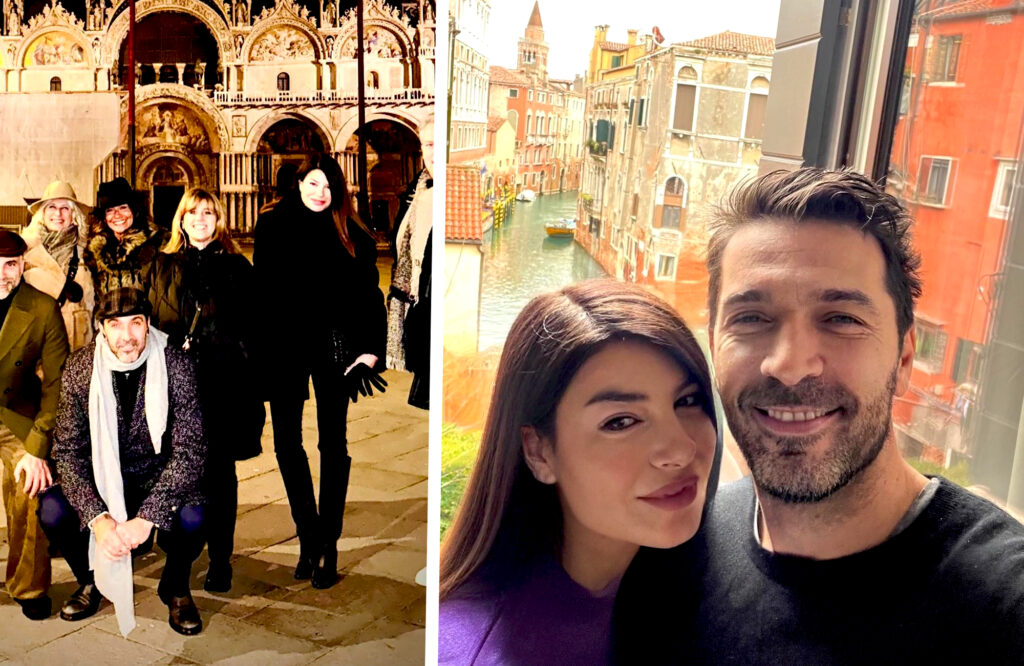 Gigi Buffon e Ilaria D'Amico fanno una 'fuga veloce' a Venezia con amici per il 47esimo compleanno dell'ex calciatore: foto Gigi Buffon e Ilaria D'Amico fanno una 'fuga veloce' a Venezia con amici per il 47esimo compleanno dell'ex calciatore: foto