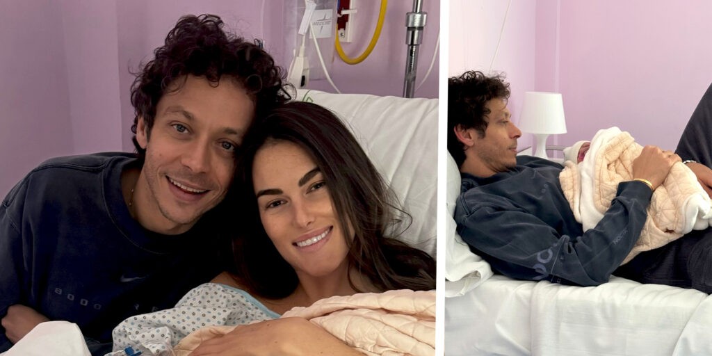 Valentino Rossi è diventato papà bis, per la neonata un nome italiano classico: le prime tenere foto