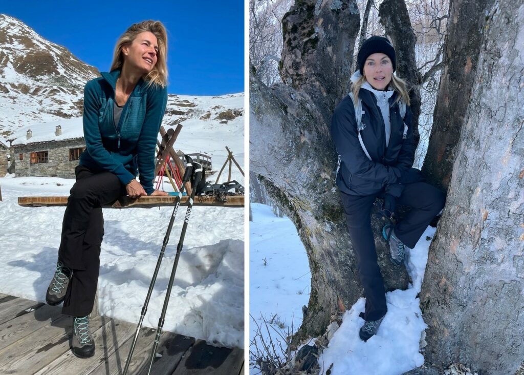 Martina Colombari e Alessandro Costacurta in montagna Martina Colombari e Alessandro Costacurta in montagna