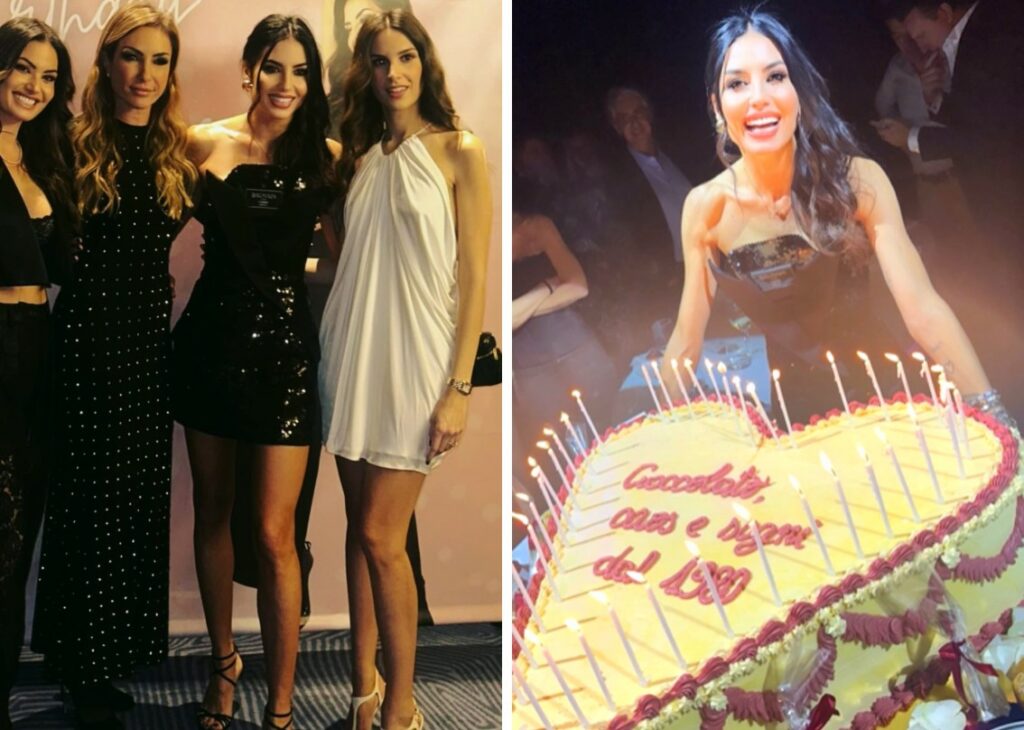 Le foto del party per i 45 anni di Elisabetta Gregoraci al Billionaire di Saint Moritz
