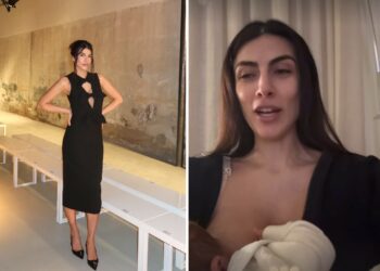 Giulia Salemi neomamma alla Fashion Week