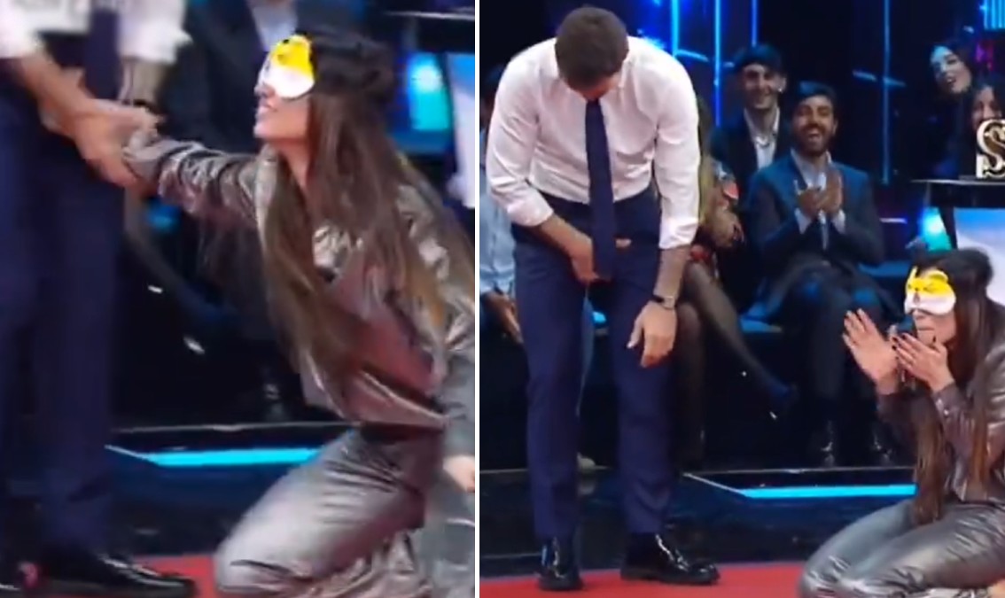 Lorella Boccia tocca per sbaglio le parti intime di Stefano De Martino in tv: scenetta esilarante e imbarazzo in studio - Gossip.it | News sul Gossip e VIP