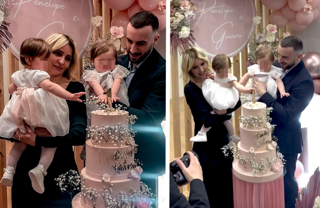 Veronica Peparini e Andreas Muller festeggiano insieme il compleanno e il battesimo delle loro gemelline: guarda Veronica Peparini e Andreas Muller festeggiano insieme il compleanno e il battesimo delle loro gemelline: guarda