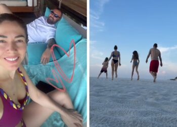 Daniele De Rossi e Sarah Felberbaum alle Maldive con i figli