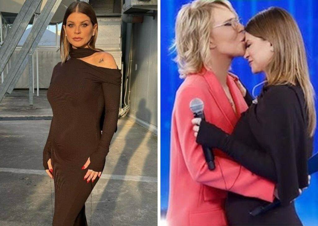 Alessandra Amoroso col pancino di 4 mesi negli studi di 'Amici': dalla seconda mamma Maria De Filippi in attesa del parto a settembre Alessandra Amoroso col pancino di 4 mesi negli studi di 'Amici': dalla seconda mamma Maria De Filippi in attesa del parto a settembre