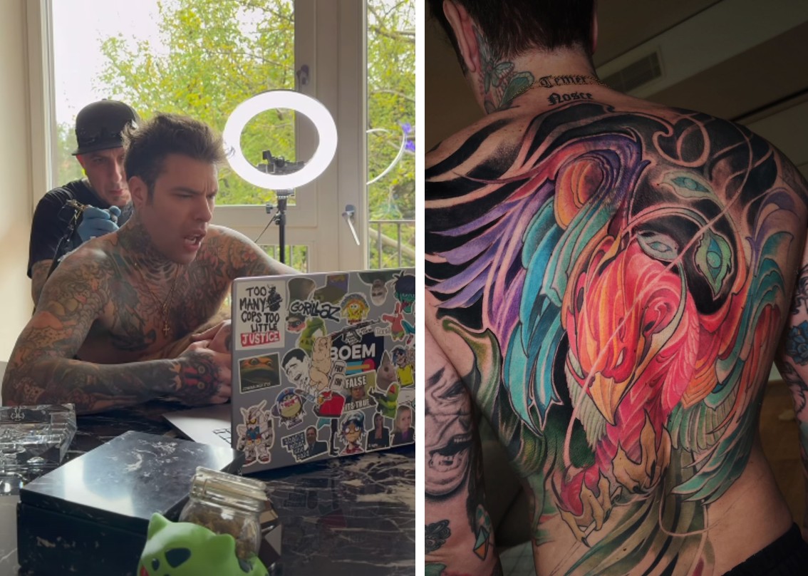 Fedez si fa tatuare ancora: poi mostra il risultato, il disegno ultimato e la nuova frase - Gossip.it | News sul Gossip e VIP