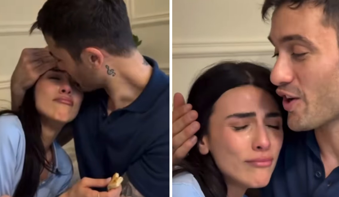 Giulia Salemi saluta in lacrime il compagno Pierpaolo Pretelli che vola in Honduras per l'Isola dei Famosi - Gossip.it | News sul Gossip e VIP