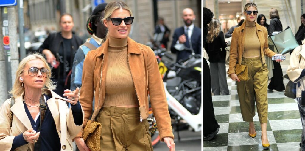 Michelle Hunziker in centro a Milano per la prova abiti: l'outfit dell'Eurovision è Made in Italy? Foto