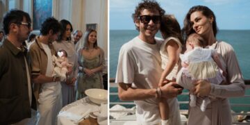 Valentino Rossi e Francesca Sofia Novello festeggiano il battesimo della secondogenita Gabriella con un pranzo elegantissimo al mare in Romagna