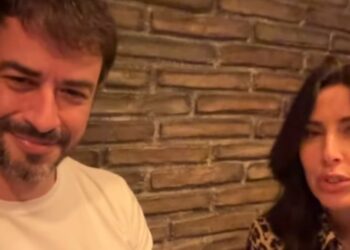 Amanda Lecciso e Iago Garcia a cena con Stefania Orlando a Roma