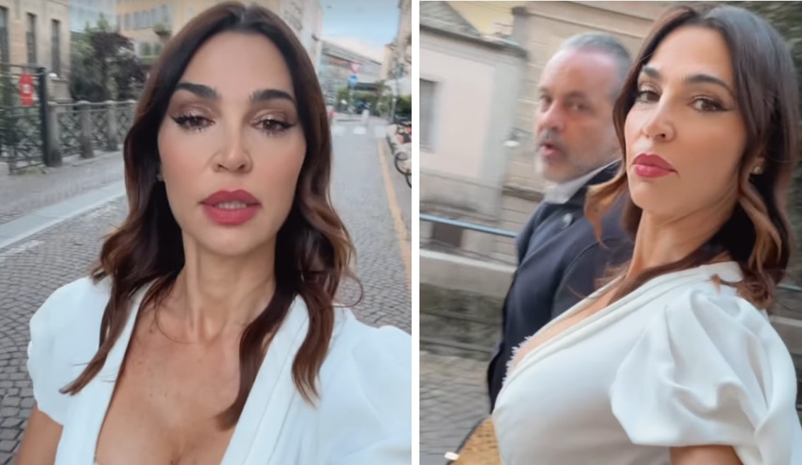 ''Sei in costume'': il futuro marito di Cecilia Capriotti la critica per l'abito di Scervino secondo lui troppo scollato, lei lo attacca - Gossip.it | News sul Gossip e VIP