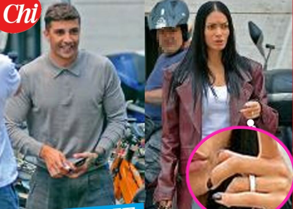 Elodie e Andrea Iannone, nozze in vista? Su 'Chi' spunta l'anello al dito della cantante romana, ormai inseparabile dal pilota Elodie e Andrea Iannone, nozze in vista? Su 'Chi' spunta l'anello al dito della cantante romana, ormai inseparabile dal pilota