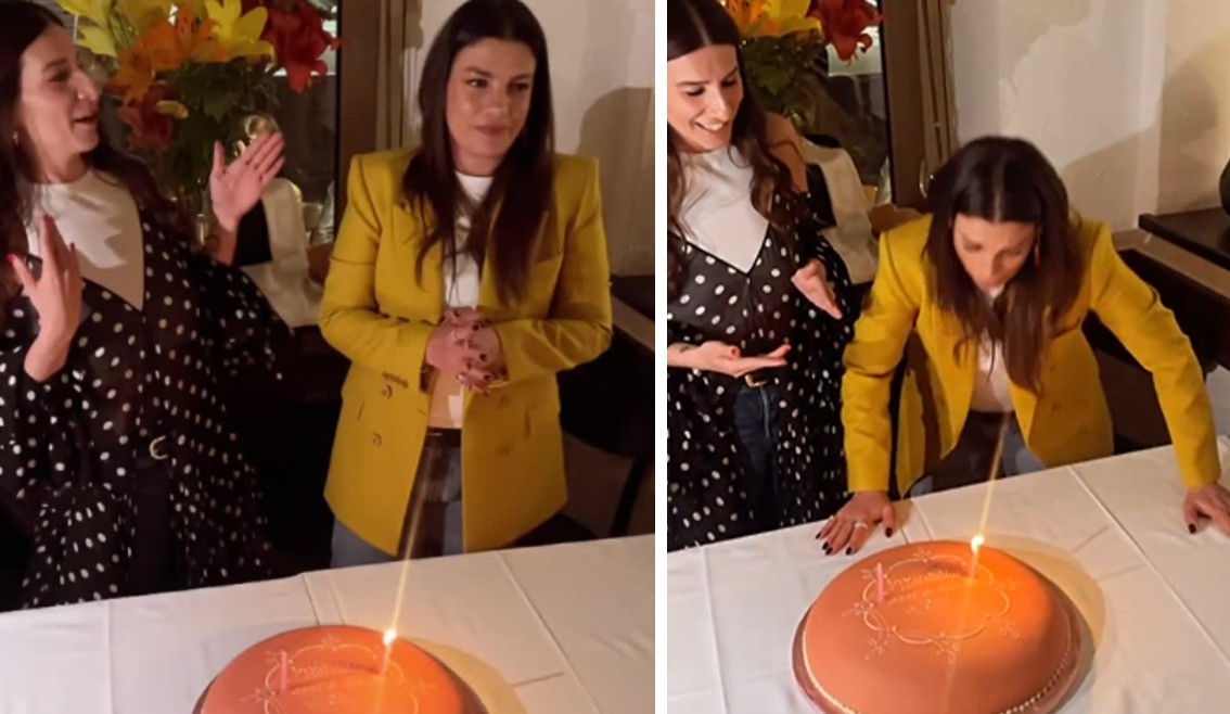 Emma Marrone festeggia 41 anni: spegne una candelina sulla torta con l'amica allo scoccare della mezzanotte, poi a pranzo con Olly, guarda - Gossip.it | News sul Gossip e VIP