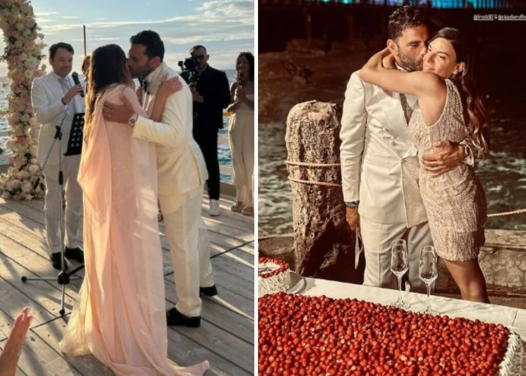 Le foto delle nozze da sogno a Capri di Claudia Ruffo, attrice di ''Un posto al Sole''