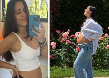 Rebecca Jewel Manenti, primogenita di Heather Parisi, svela il pancione di 5 mesi: avrà una bimba dal compagno Carlo Franceschini, foto