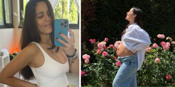 Rebecca Jewel Manenti, primogenita di Heather Parisi, svela il pancione di 5 mesi: avrà una bimba dal compagno Carlo Franceschini, foto
