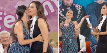 Caterina Balivo organizza un gender reveal in diretta tv per l'ex Professoressa de L'Eredità Ludovica Caramis incinta di 8 mesi: guarda