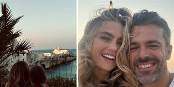 Luca Argentero e Cristina Marino in Puglia con i figli