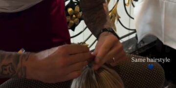 Loris Karius pettina la figlia con il suo stesso look
