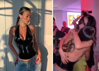 Diletta Leotta scatenata al concerto dell'amica Elodie