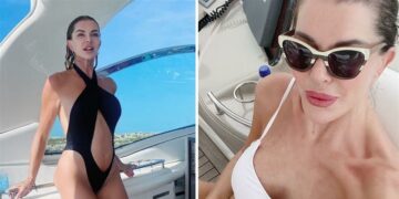 Alba Parietti strepitosa in bikini a 63 anni