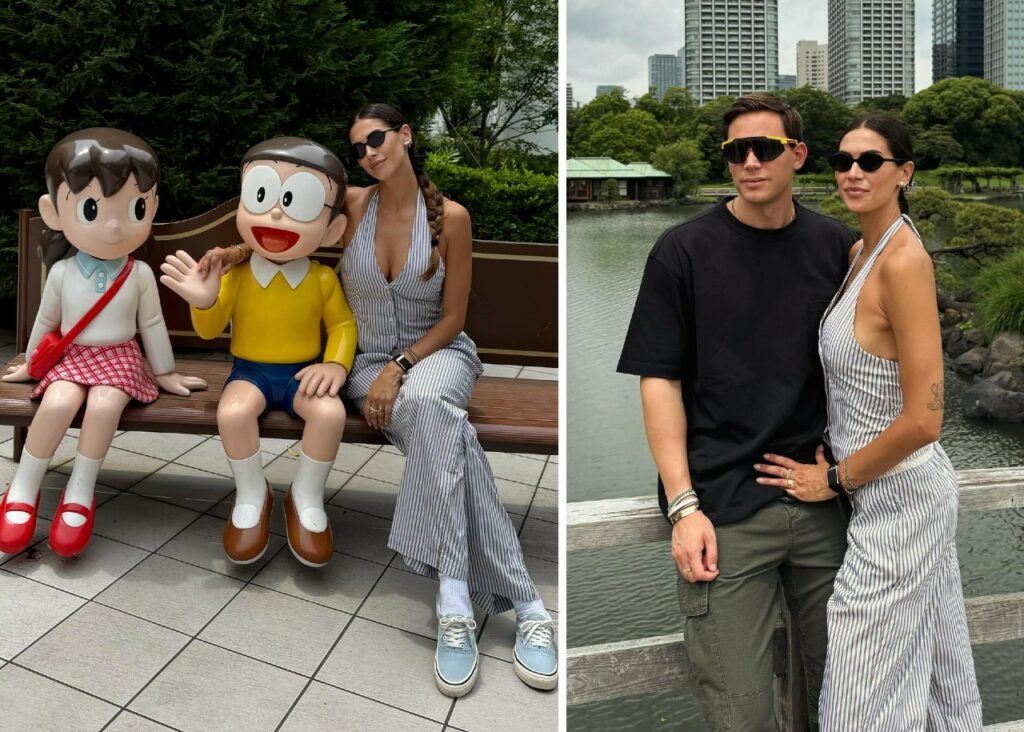 Melissa Satta e Carlo Beretta in Giappone